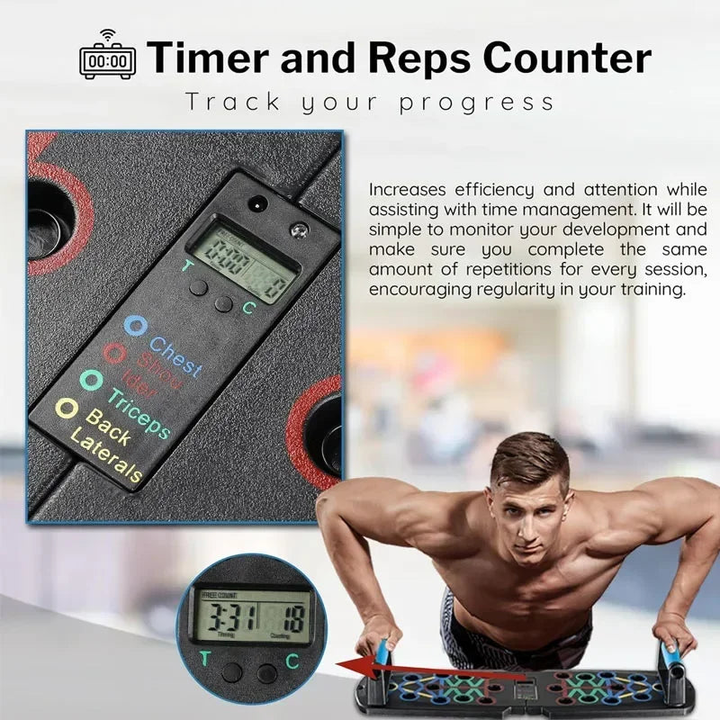 Ultimate 22-1 Smart Push up Board with Body Sensor