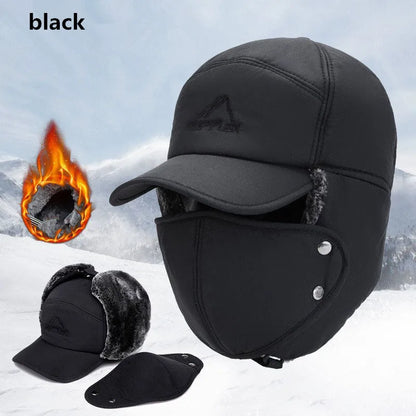 2024 Winter Warm Thickened Artificial Fur Baseball Hat Men'S and Women'S Skiing Soft Extreme Cold Hat Fishing Hat Outdoor