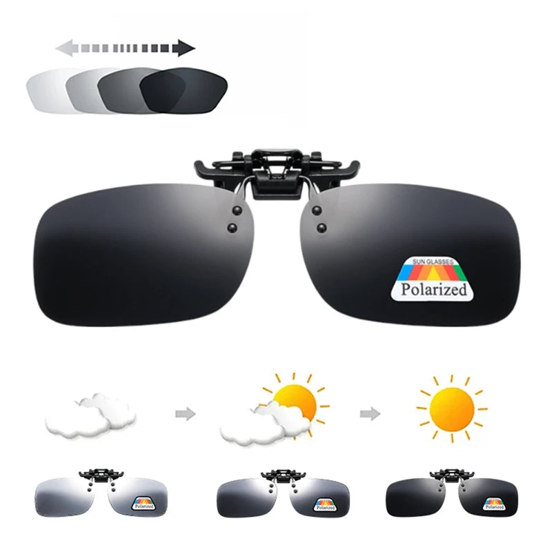 Uv Protection Polarized Fishing Glasses Clip Lenses Night Vision Glasses Clip Polarized Clips Outdoor Shading Lenses Pesca