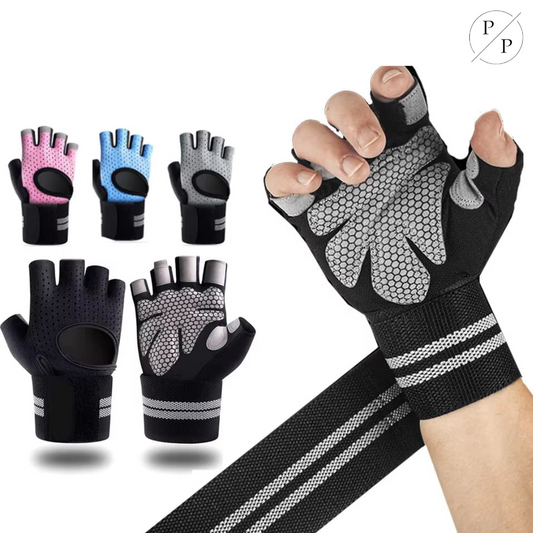 Ultimate sweat absorbing Half Finger Fitness Gloves