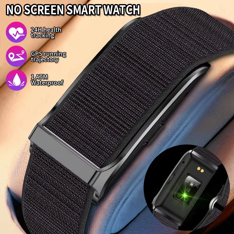 No Screen Smart Watch Men'S Sports Outdoors Fitness Heart Rate Monitor 1ATM Waterproof New Smartwatch for Andrio IOS 2025